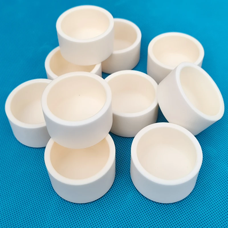 High Temperature Laboratory 99% Al2O3 High Temperature Small Alumina Ceramic Crucible For Lid