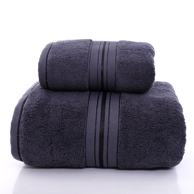100% cotton soft luxury super thick bath towel set highly absorbent large multi-function for home