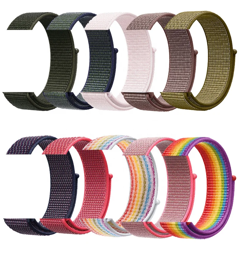 Ремешок нейлоновый для apple Watch Series 5/6/SE, нейлоновый браслет для iwatch 40 мм 44 мм