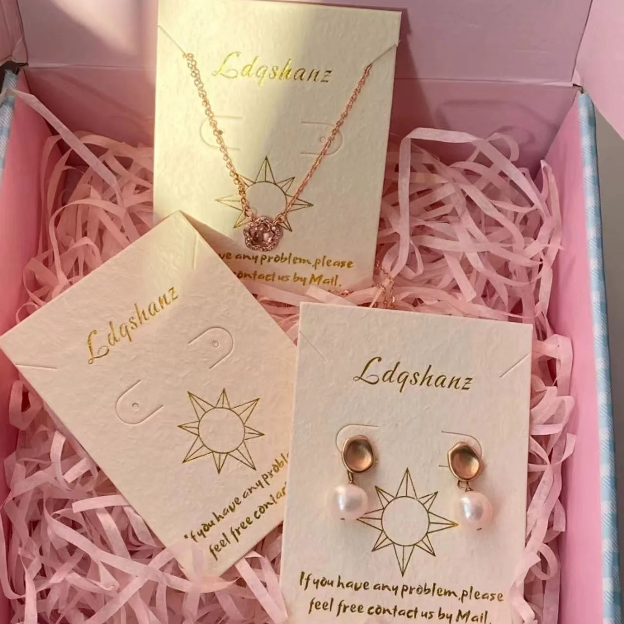 Wholesale Stock Pendant Storage Jewelry Display Paper Card with Custom Embossed Logo Necklace Ring Earring card