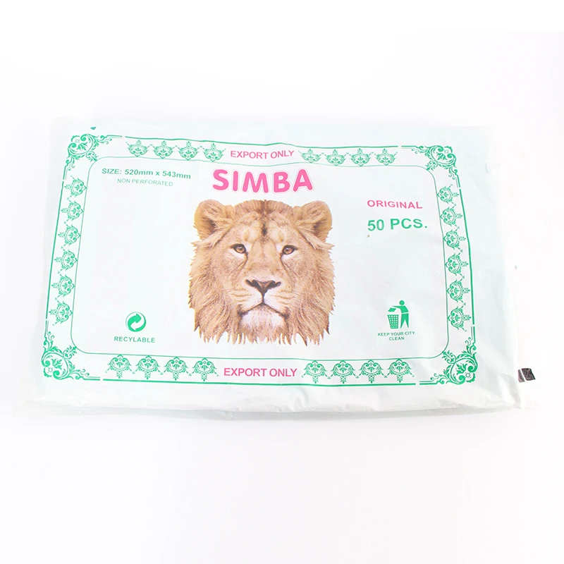 China supplier HDPE plastic carry bag design heavy duty shopping packaging bags