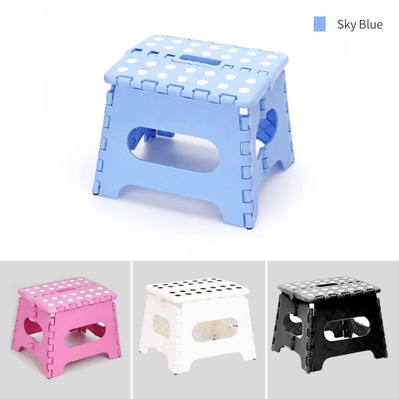 7 inch Plastic Folding Collapsible High PP Material Outdoor Children Kids Seat Folding Step Stool