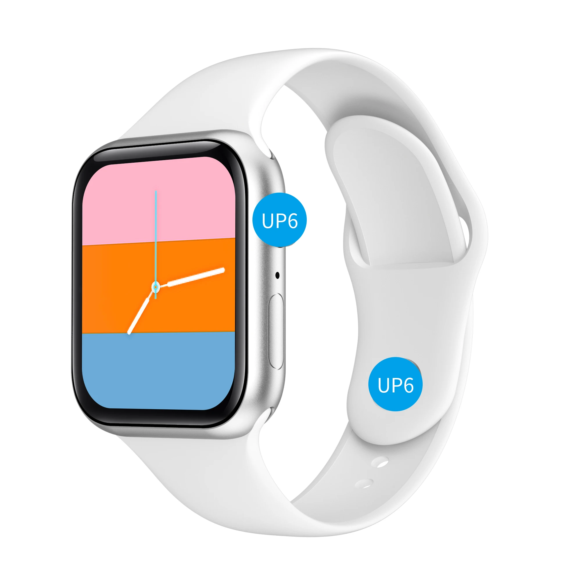  2021 хит продаж! Музыкальный Smartwatch UP6 наушники-вкладыши TWS с слушать MP3 Кнопка наручные часы пользовательские Reloj Inteligente