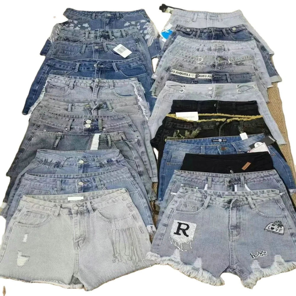 2 Dollar DZL022 Size S-2XL Shorts Good Quality Assorted Patterns Popular Girl Jeans Shorts For Women