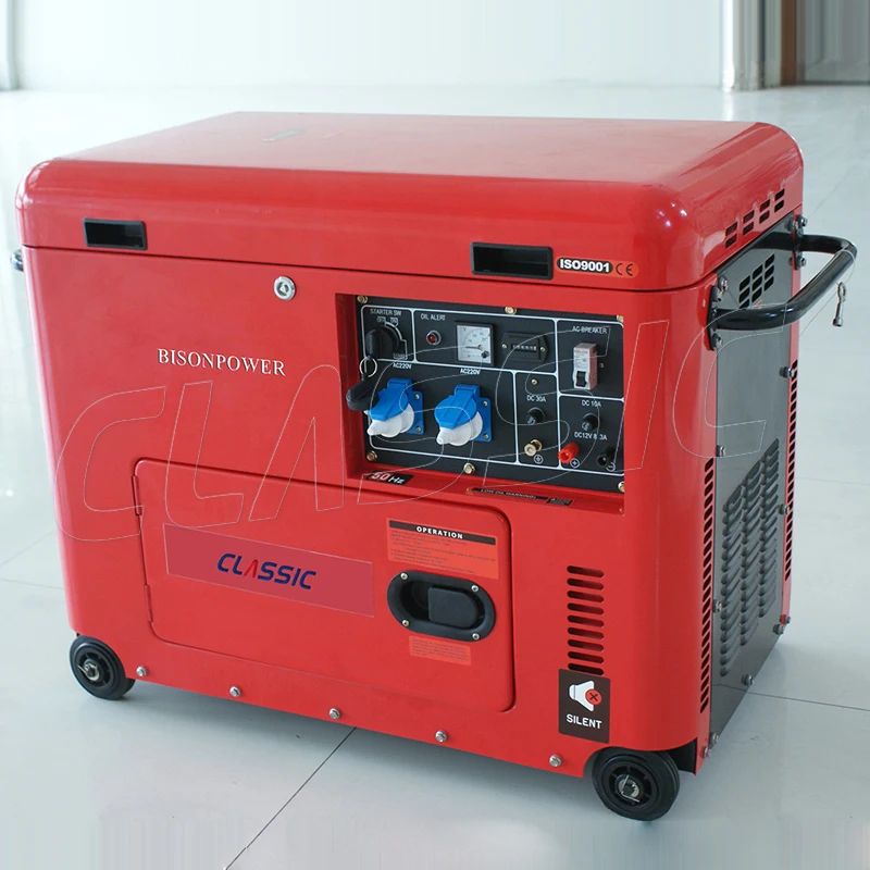 BISON 6.5 kva silent diesel generator electric generator without fuel