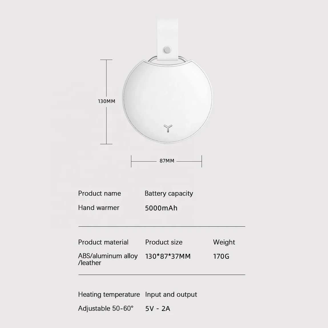 Mini Cute Fast Charge Explosion-proof Dual Purpose Reusable Usb Rechargeable Hand Warmer Power Bank