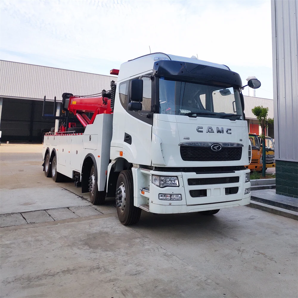 Heavy duty 8x4 360 degree rotation 50 tons wrecker tow trucks Wheel Lift Wrecke  for sale