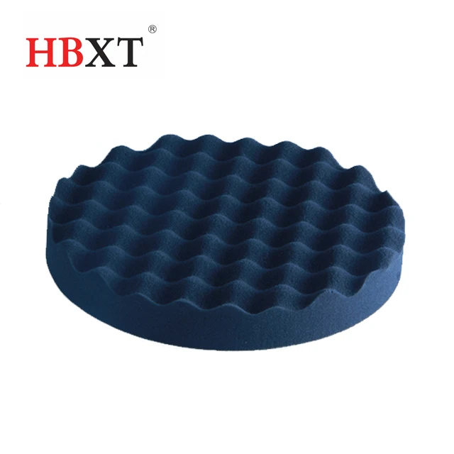 7' 180mm Blue Finish Polishing  Pads Microfiber Pad Waffle Buffing Pads, Foam Polish Pad for Compounding, polish and waxing