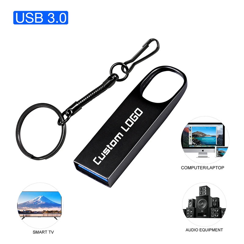 Wholesale USB 3.0 Stick Memory metal mini flashdisk Brand Logo 16gb 32gb pen thumb drive 128gb hight speed usb flash drives