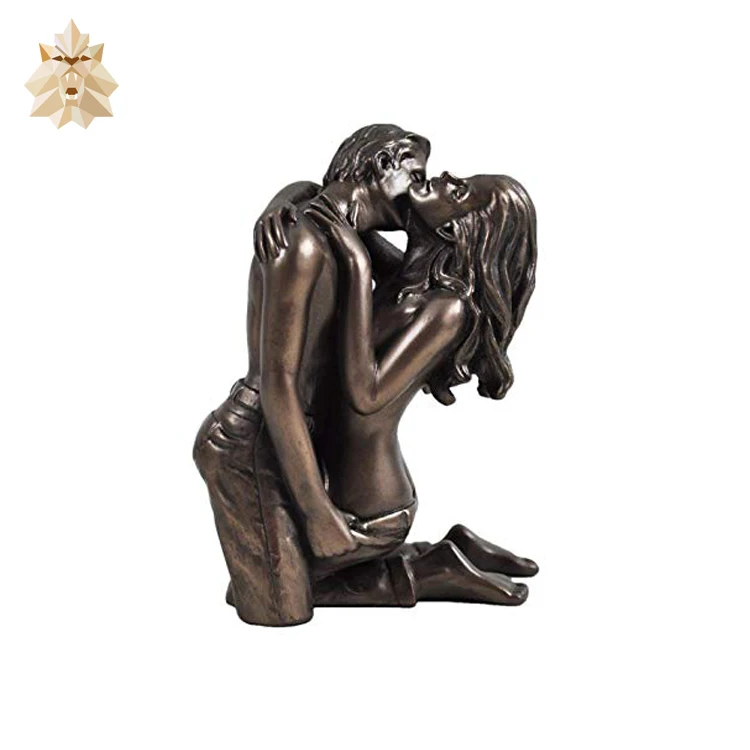 Античные бронзовые фигурки металлическое искусство в натуральную величину сексуальные обнаженные мужчины и женщины Бронзовая статуя для продажи