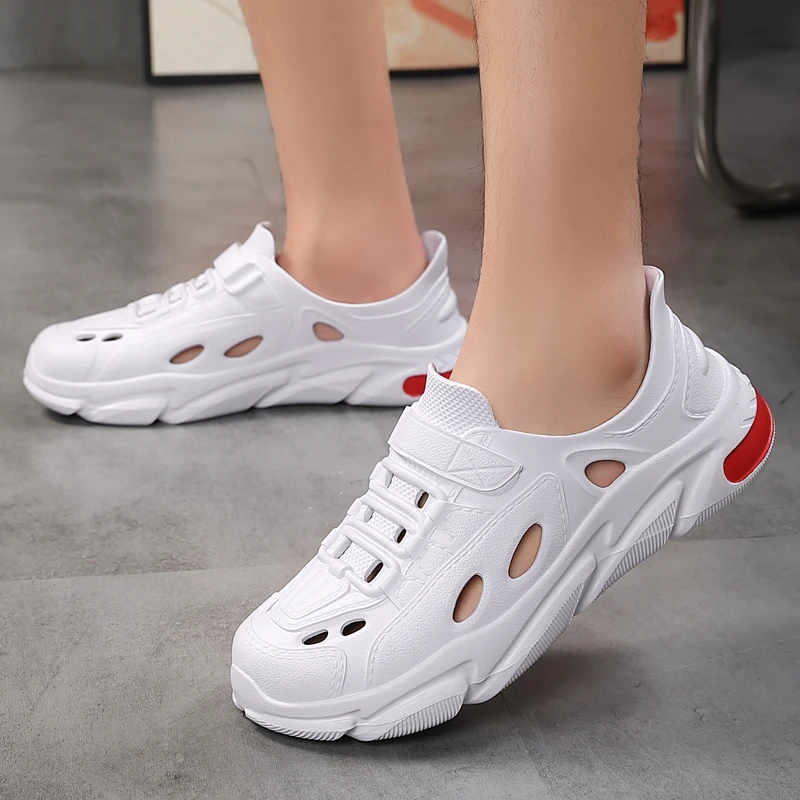 Men Breathable Clogs EVA Walking Shoes Outdoor Casual Beach Sandals Unisex Non-slip Garden Clogs