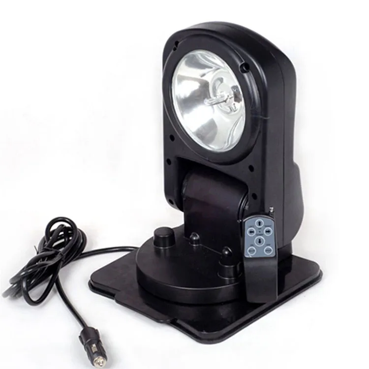 Long range spot 7inch 55w foldable 12v dc rotating hid car search light remote control