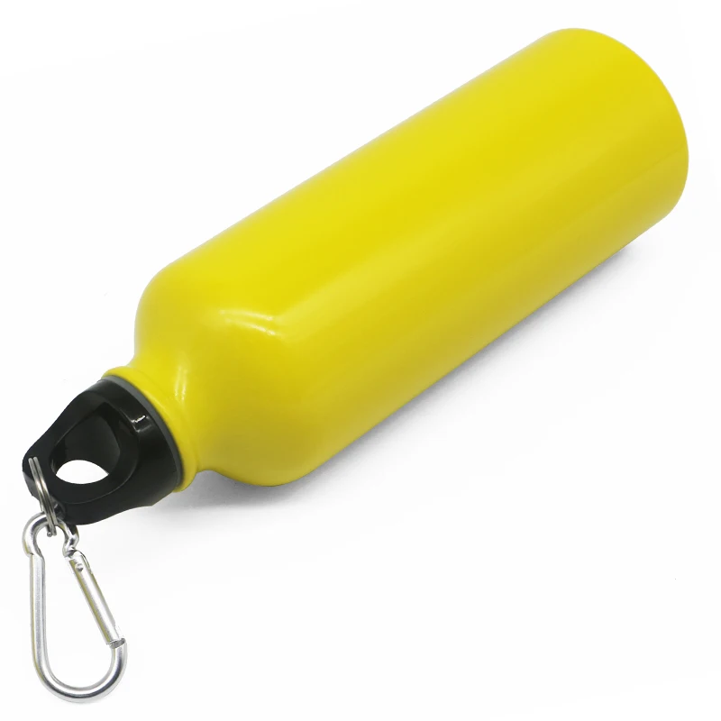 
Portable flat shape aluminum water drink flask thermos with stainless steel 