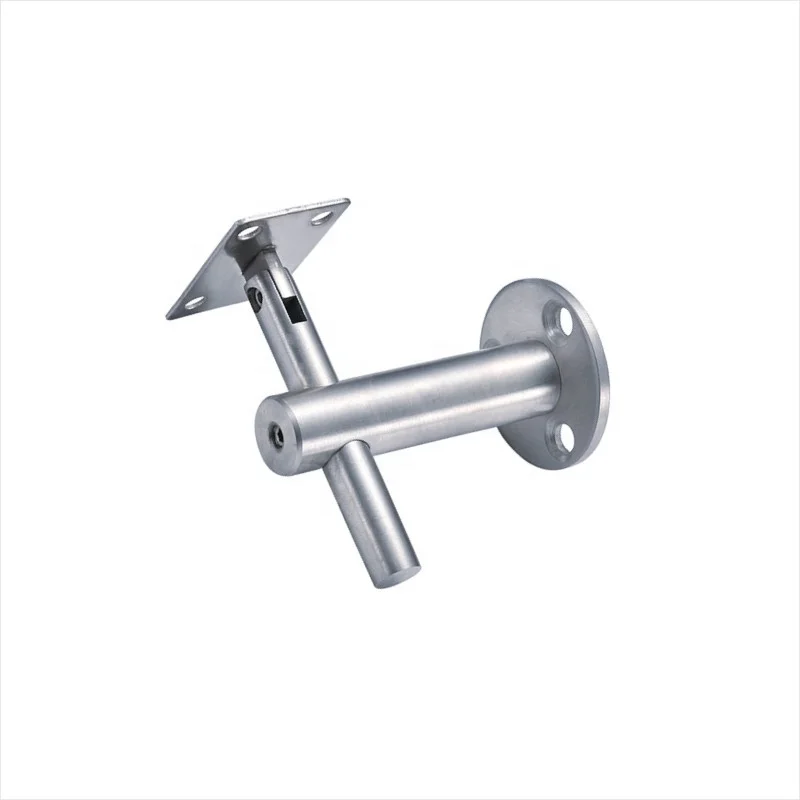 China manufacturer Casting Stainless Steel Glass Mounted Handrail Bracket glass door support