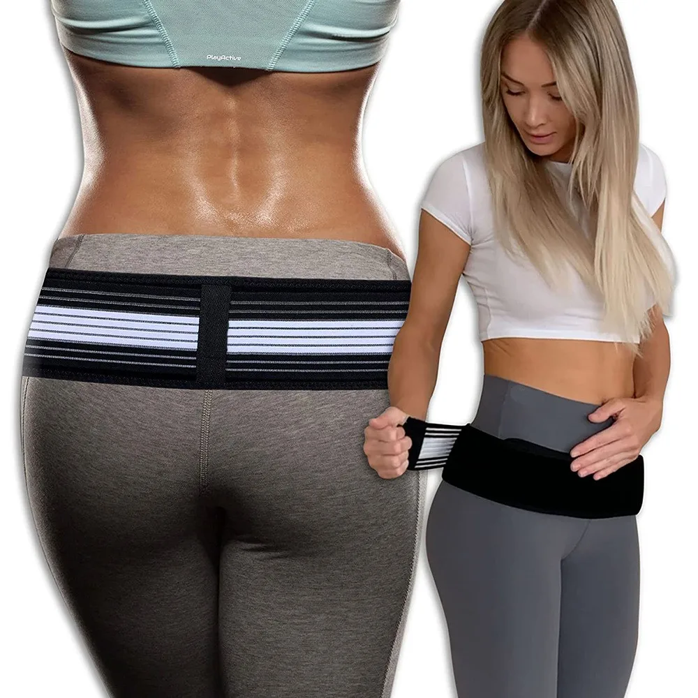 Unisex Neoprene Sacroiliac Si Joint Support Hip Belt Adjustable and Breathable Anti-Slip Pelvic Girdle for Adults