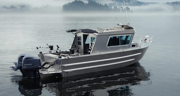 Kinocean  8.2m Aluminum Cabin  Boat Landing Craft Fishing Boat Rowing Vessel For Sale