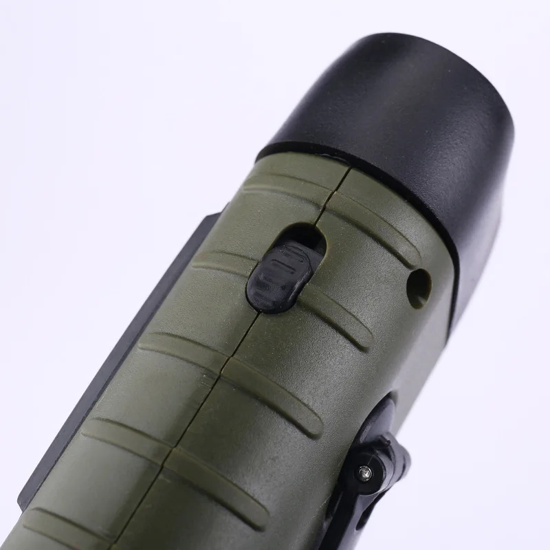 Mini Emergency LED Solar Hand Crank Dynamo Flashlight Torch Powerful Torch Camping Light