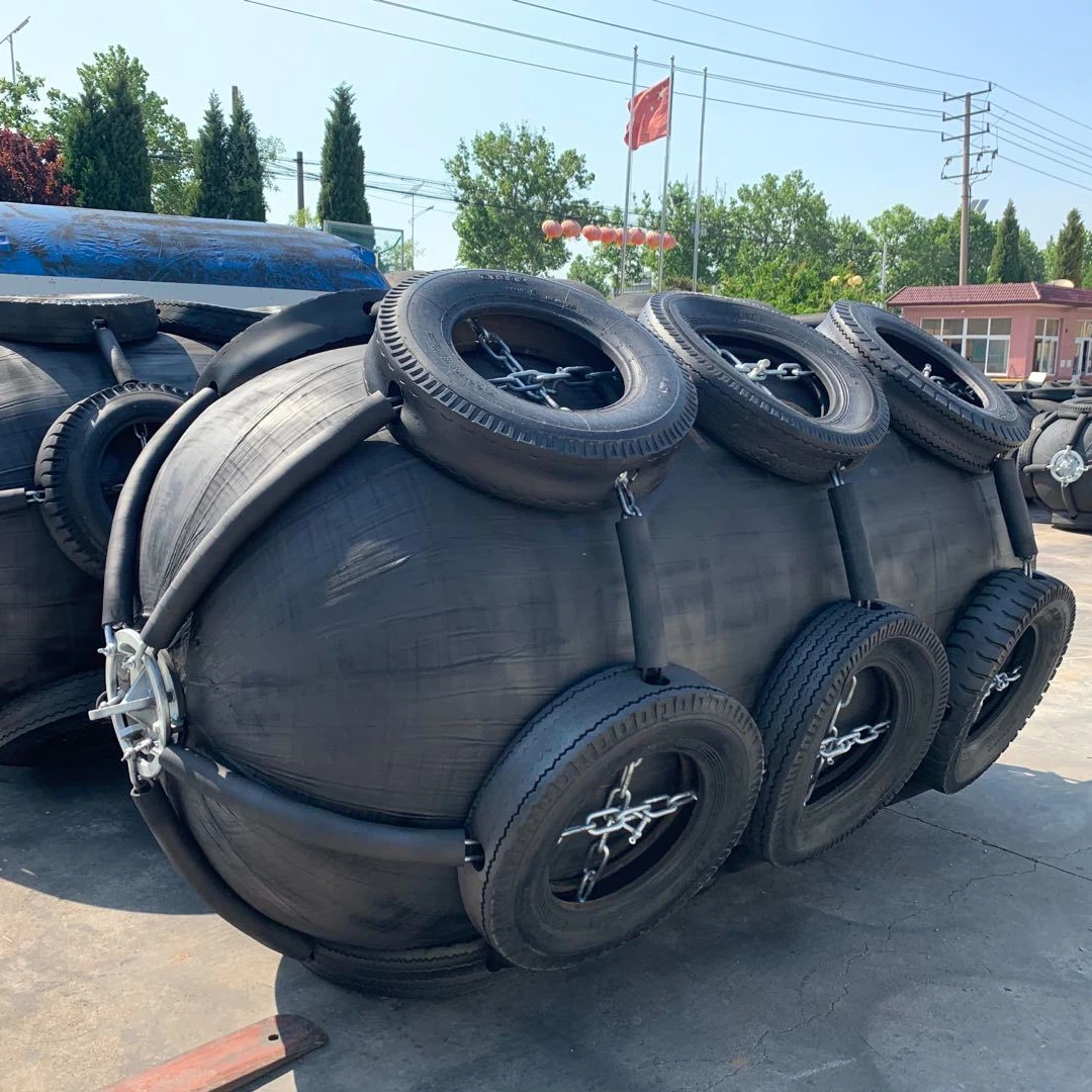 50KPA 1.5x2.5m marine parts pneumatic rubber boat fender for sale