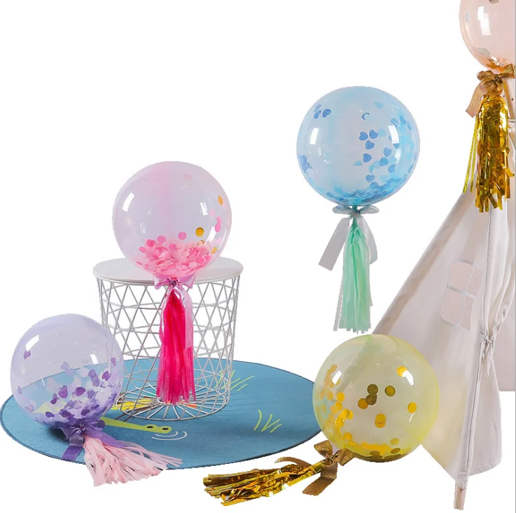 wedding birthday party 18inch TPU highly clear transparent crystal Bobo Balloons