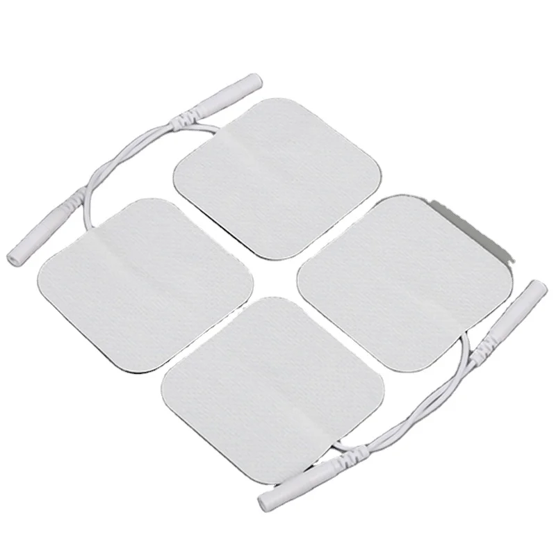 PIN Re-use electrode non woven customized electrode Pigtail Tens Massagers Machine Electronic self adhesive ECG electrode pads