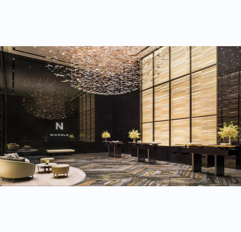 Commercial Five Star Modern Luxury Hotel Villa Lobby Furniture Set for Dubai Hotel Project