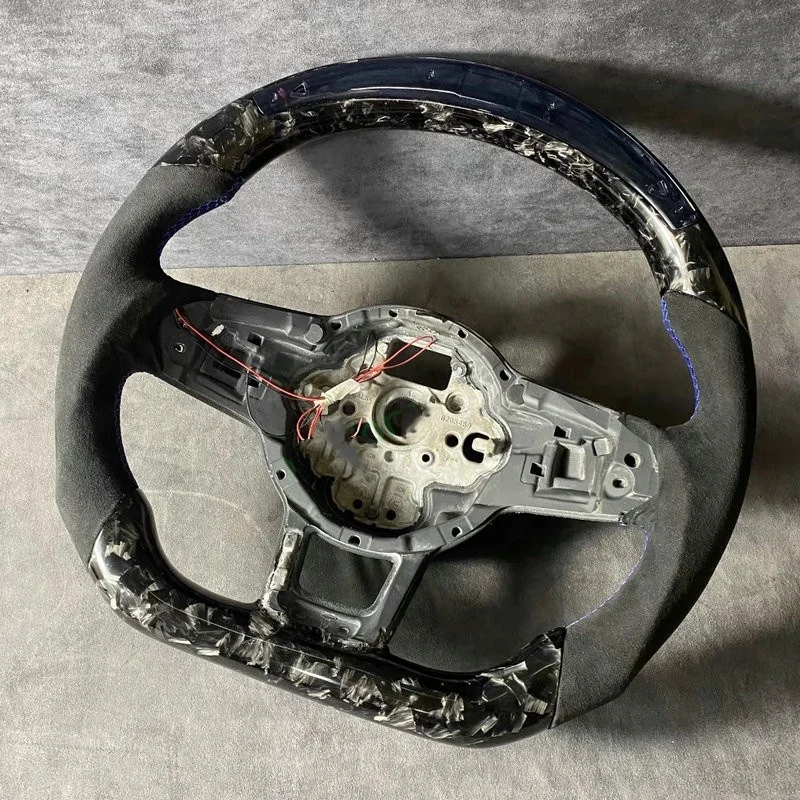 Рулевое колесо из 100% натурального углеродного волокна для VW Volkswagen Golf 7 GTI GTS GTD GTE Polo GTI Scirocco 2015 2016 T-ROC Tiguan