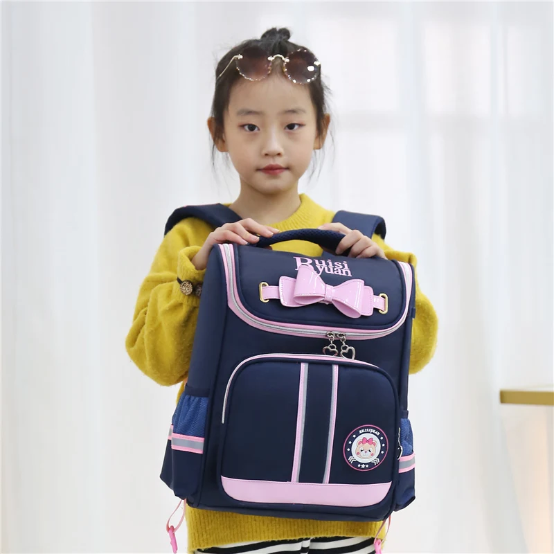3-6 Grades Children School Bags Kids Travel Rolling Luggage Bag Trolley School Backpack Girls Backpack 2 or 6 Wheels Book Bag