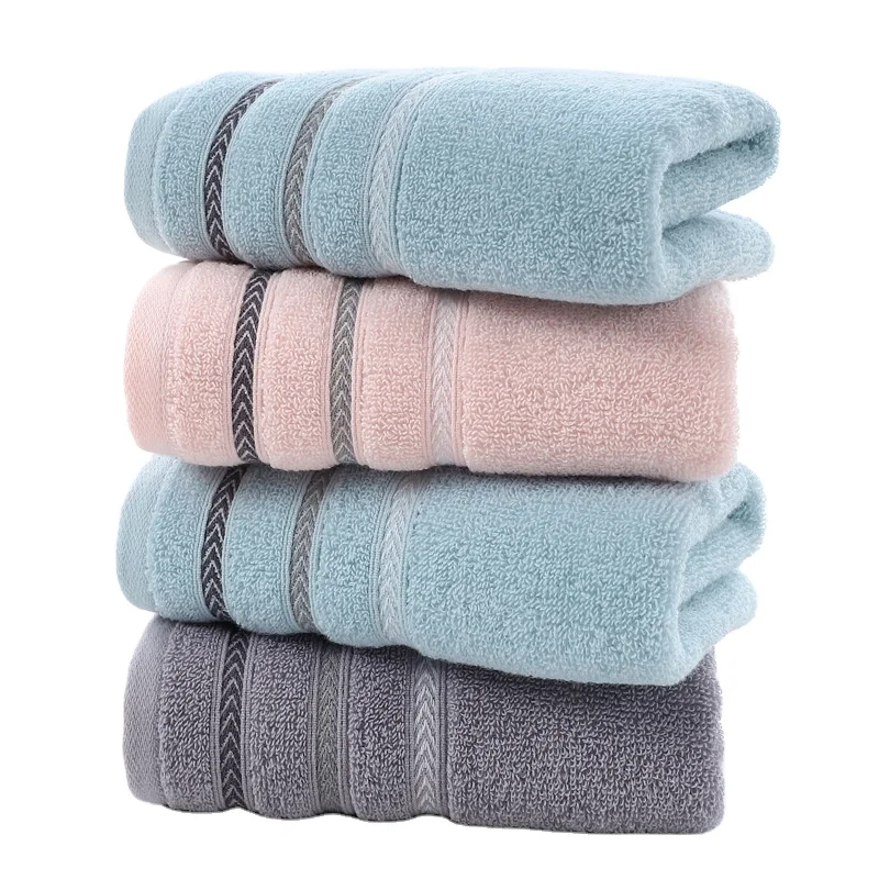 Morandi Color Coral Fleece Jacquard Woven Towel Soft Cotton for Hotel Spa Home Travel Cleaning and Cleansing-for Adults