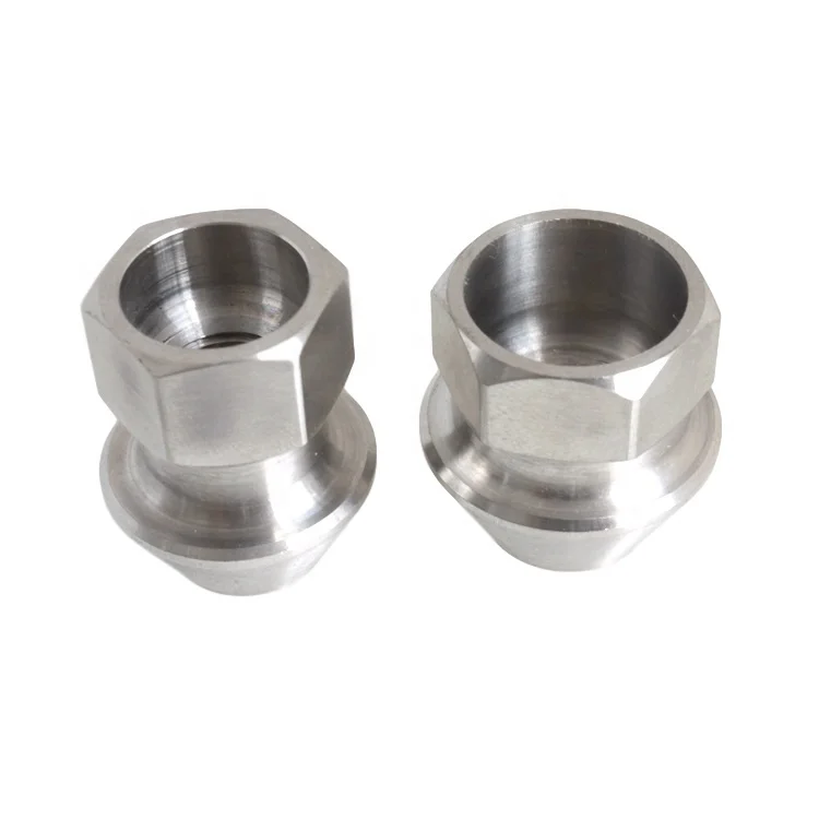 hex 12 point gold burnt blue rainbow anodized M12x1.5 M14x1.5 30mm GR5 titanium wheel lug nut