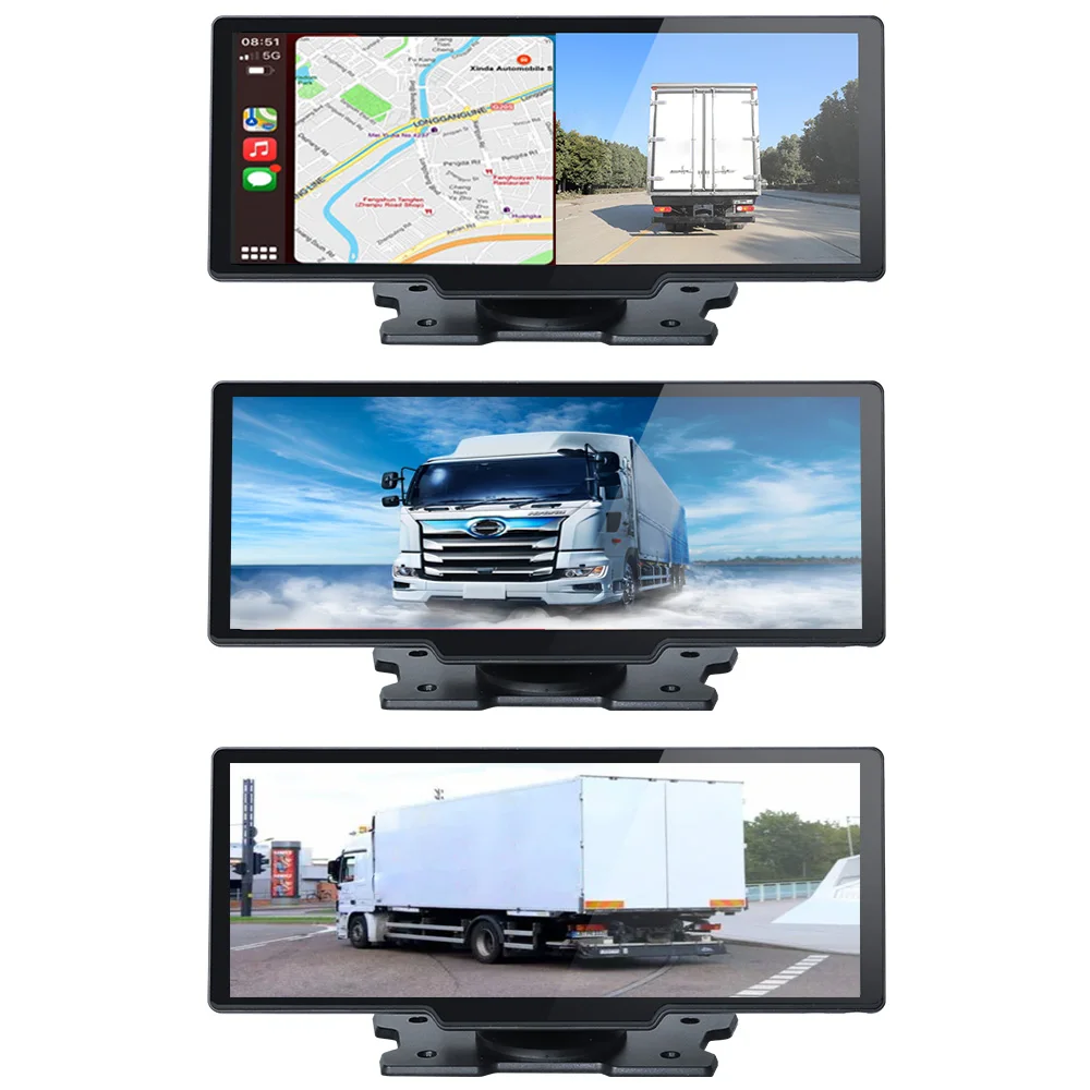 Lancol 10.26inch 64G Wireless carplay android auto with FHD 1080P front and back dual car recording D1026-S