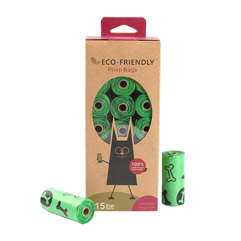 
2021 Trending Pet Products Custom Printed Eco Biodegradable Dog Poop Waste Bags NP1001 Series 