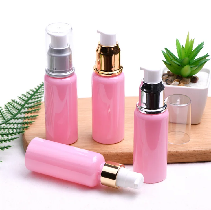 2020 popular pink lotion pump bottles pet bottles manufacturers luxury lotion pump bottle 50ml