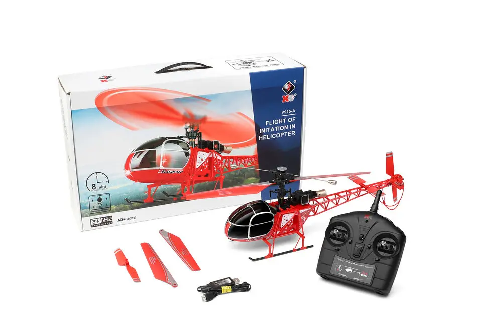 2023 NEW RC Helicopter with Four Channel Dragonfly Model Aircraft Set High Rama Remote Control