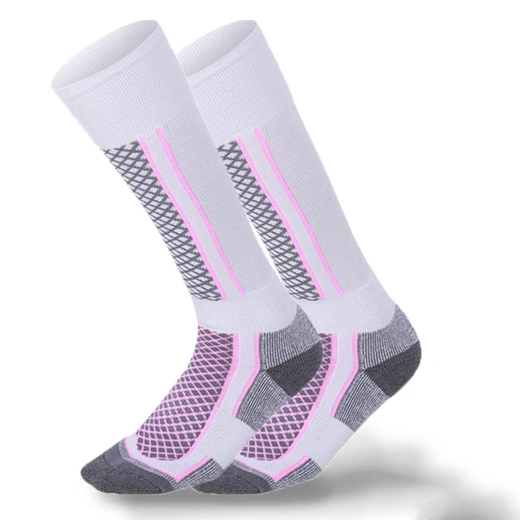 Outdoor Ski mountaineering thickened warm stockings high tube  BCI cotton compression sports socks for men and women in winter