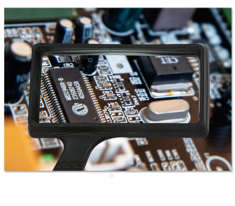 Custom oem china MG84026 square lens magnifying glass high quality handheld magnifier