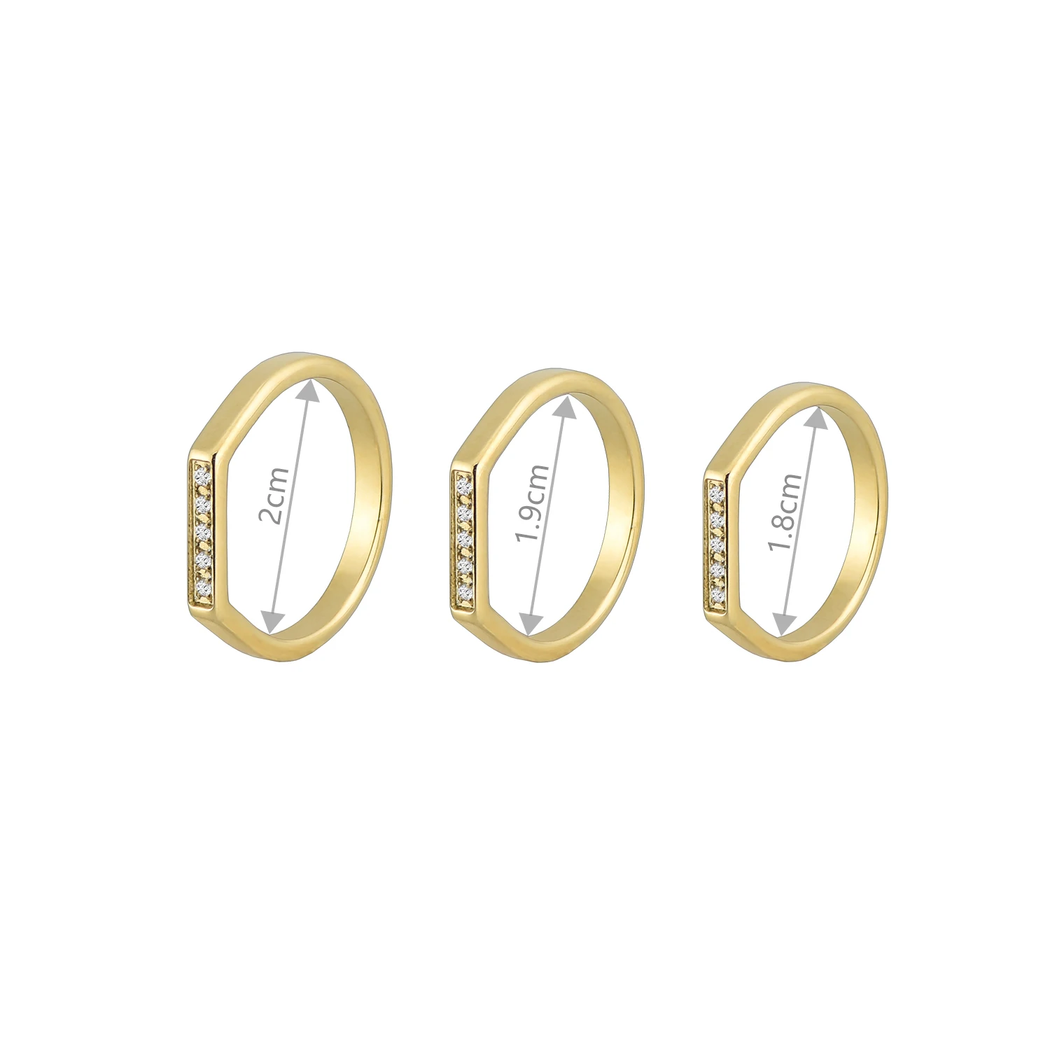 stainless steel thin stackable spike princess tiara crown sparkling love heart CZ band rings for men women