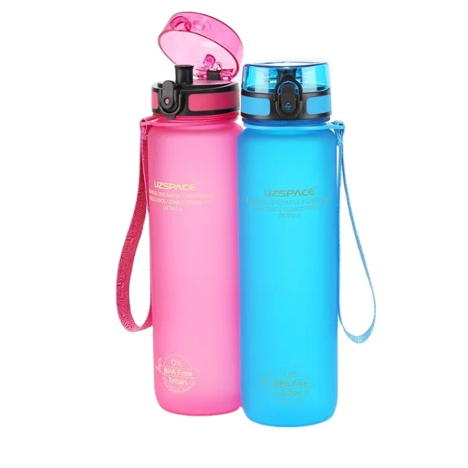 800ml UZPACE Drinking Bottle,Fast Flow Swing Top Sports Flask ideal for Running, Cycling, Hiking | BPA Free Plastic  bottle