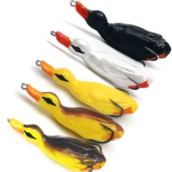 10.5cm 22g Propeller Flipper Duck Rotating Tractor Soft frog fishing artificial plastic topwater floating lure bait