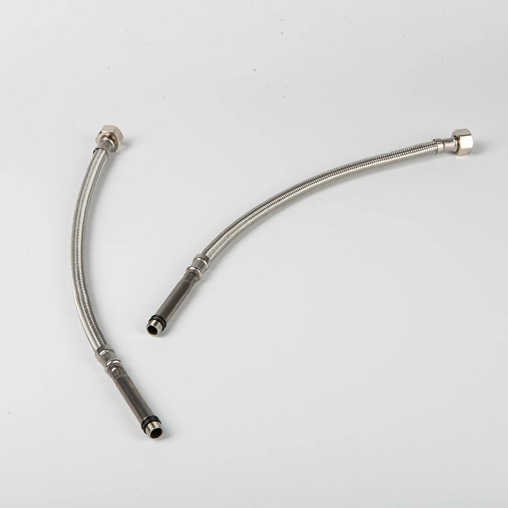 Customized Connection Pipe Stainless Steel Compression Thread Faucet Connector Braided Hose
