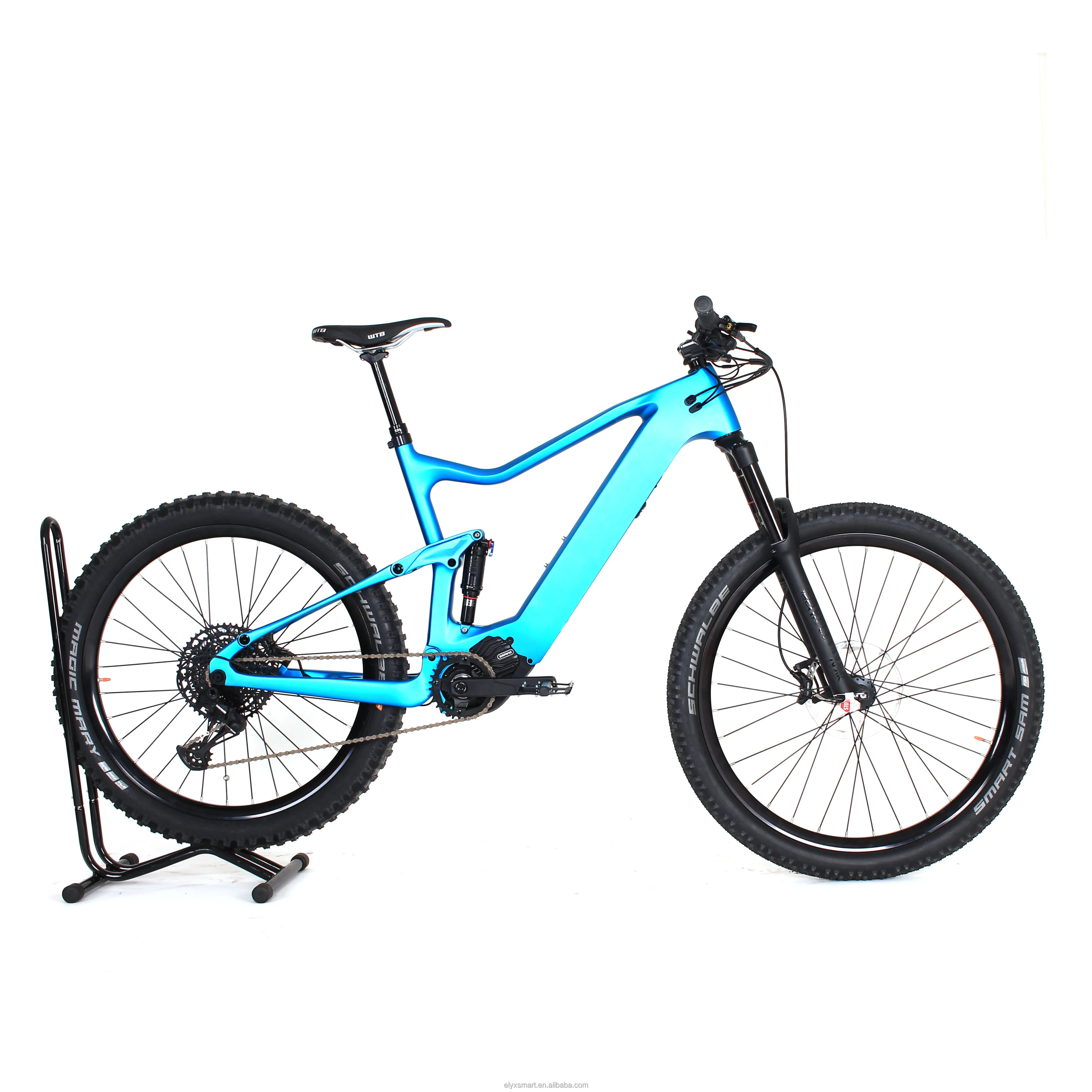Electric Bicycles Factory 29 Inch Carbon Frame DH Cycle Full Suspension MTB Bafang Mid Motor EMTB Mountain Bikes