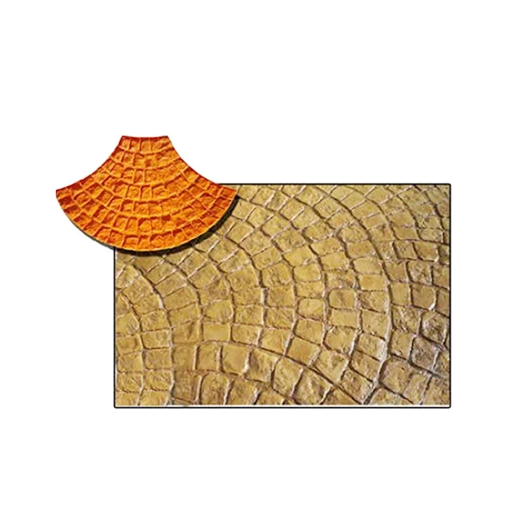 Polyurethane outdoor floor mat concrete stamp mould for sale