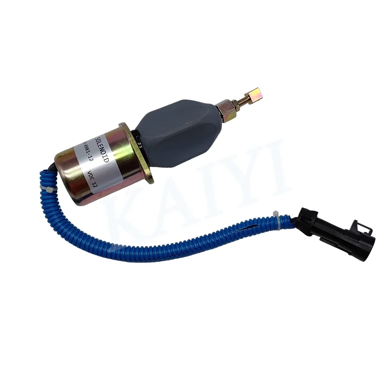Excavator Parts 12V Fuel Shutoff Solenoid SA-4981-12 3800723 Stop Solenoid