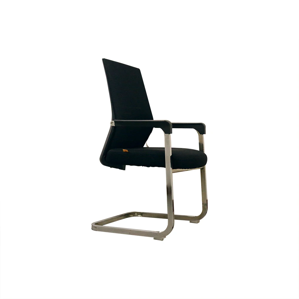 Modern Ergonomic Reception Waiting Room Chairs Conference Meeting Office Visitors Chair in Metal Material