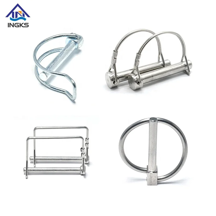 O D Shape Carbon Steel Black  Stainless Steel Linch Wire Lock Pin Round Square Wire Various Safety Lock Linch Pins