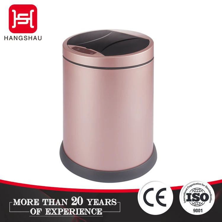 6L golden automatic trash can