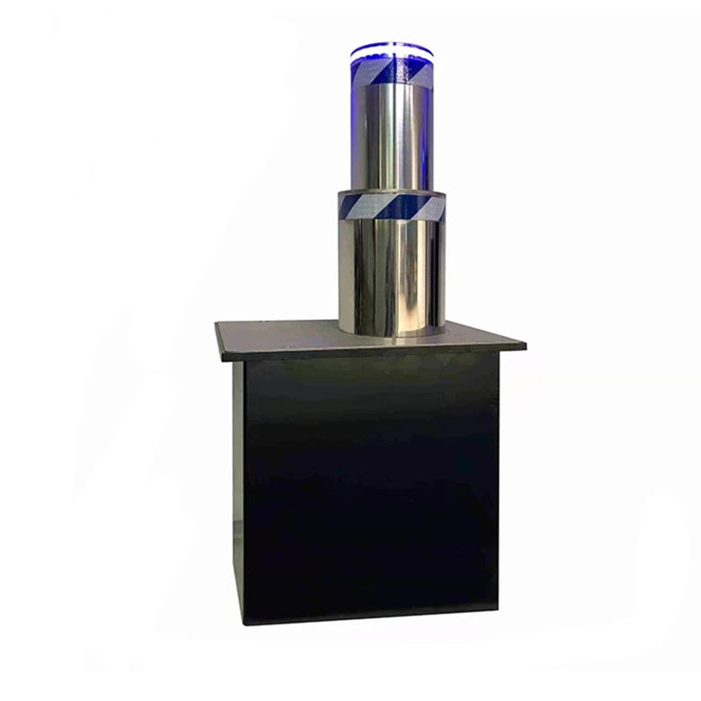 Parking Security Bollards Electric Automatic Remote Control Automatic Hydraulic Retractable Rising  automatic bollard