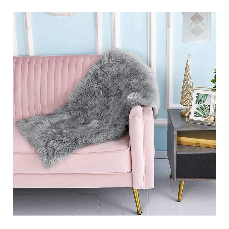 Factory Direct Sale Real Animal Fur Plate Goat Fur Mongolian Sheep Fur Plate