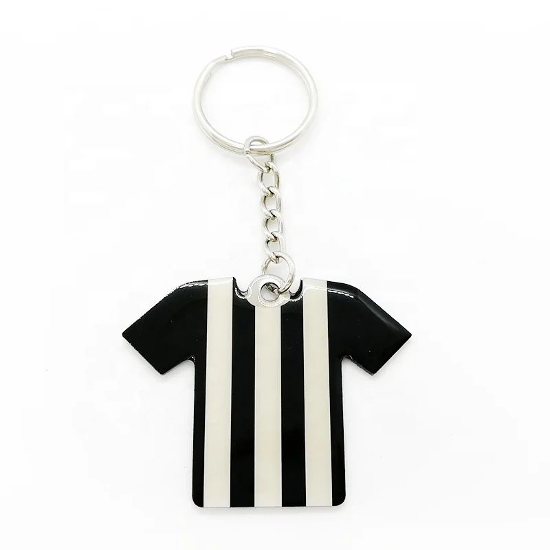 Personalized Llavero Cheap Printed Metal Key Chain Baseball Soccer Jersey Keychain Custom Metal