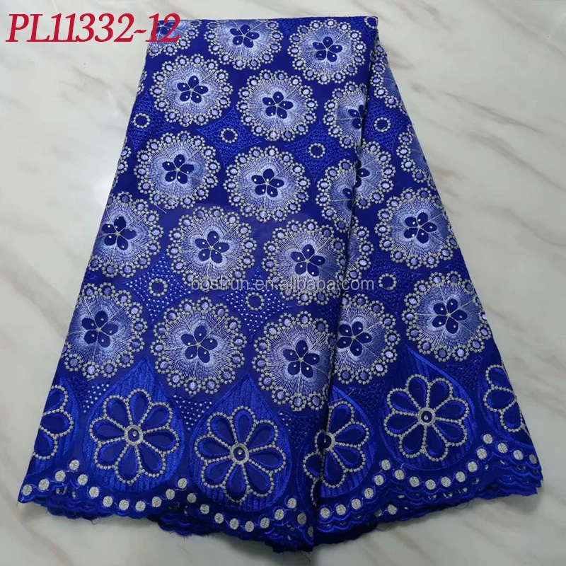PL11332-1  Lace Fabric Cotton Fabric In Bulk African Lace Fabrics For Garment