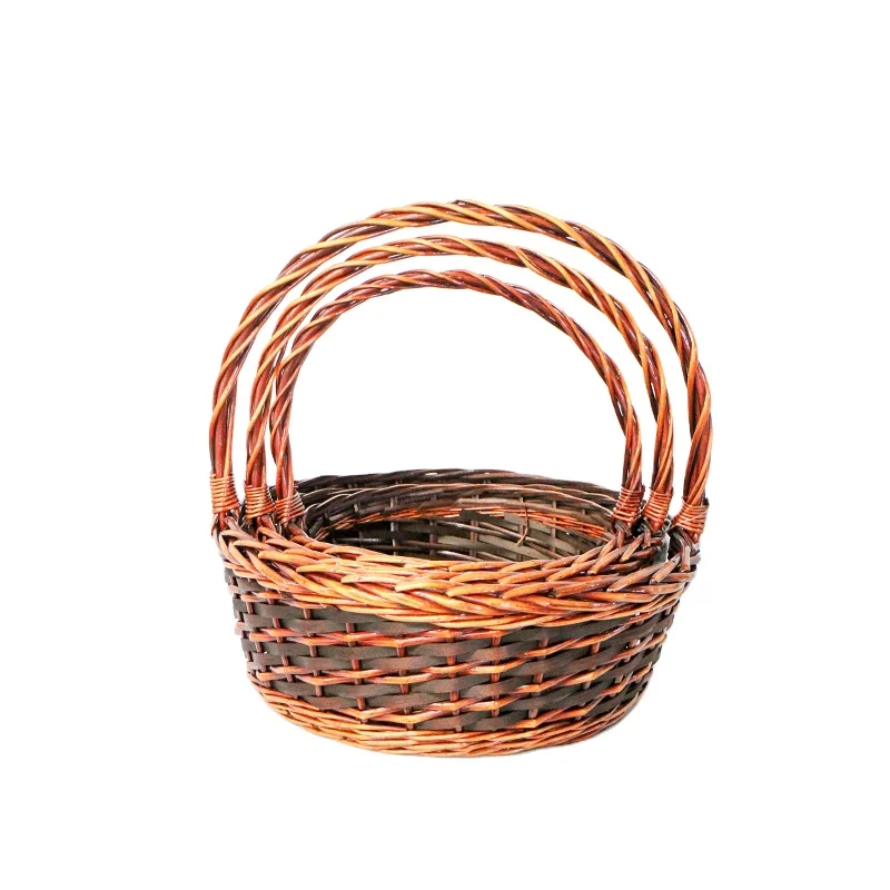 Hot selling handmade woven basket manufacturer gift storage natural wicker basket
